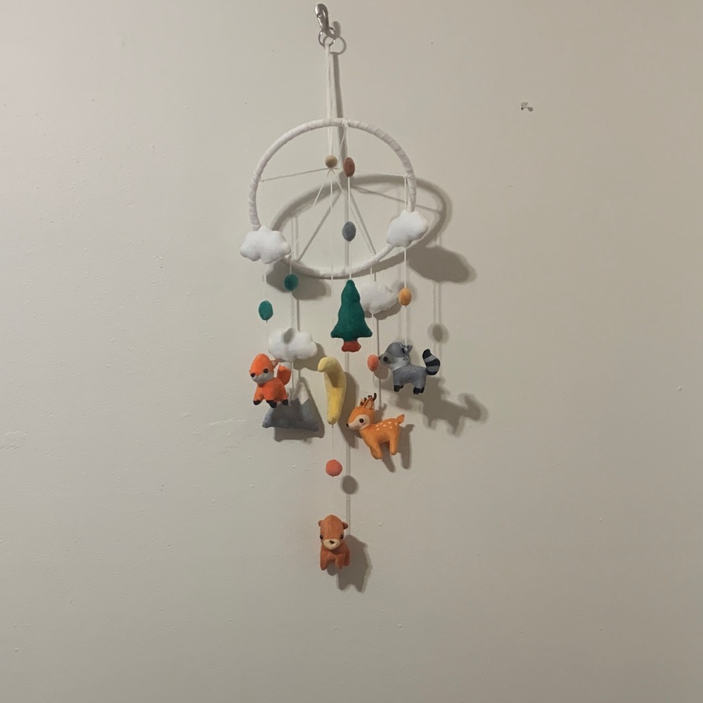 Charming Woodland Animal Mobile for Kids
